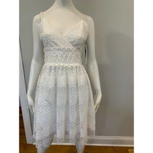 GUESS Los Angeles White Lace Dress - Size 8
